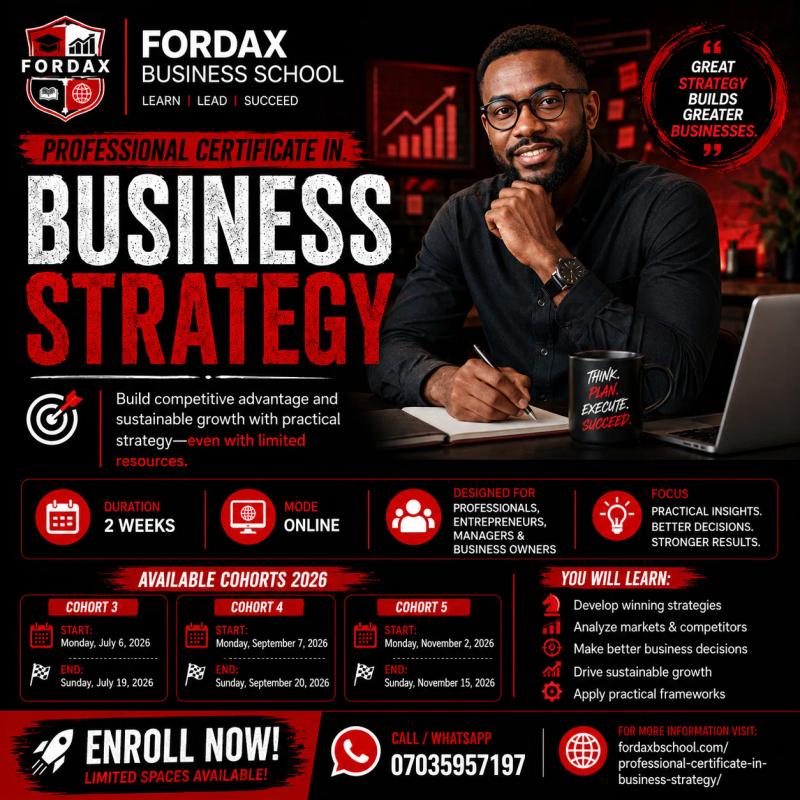 Professional Certificate in Business Strategy
